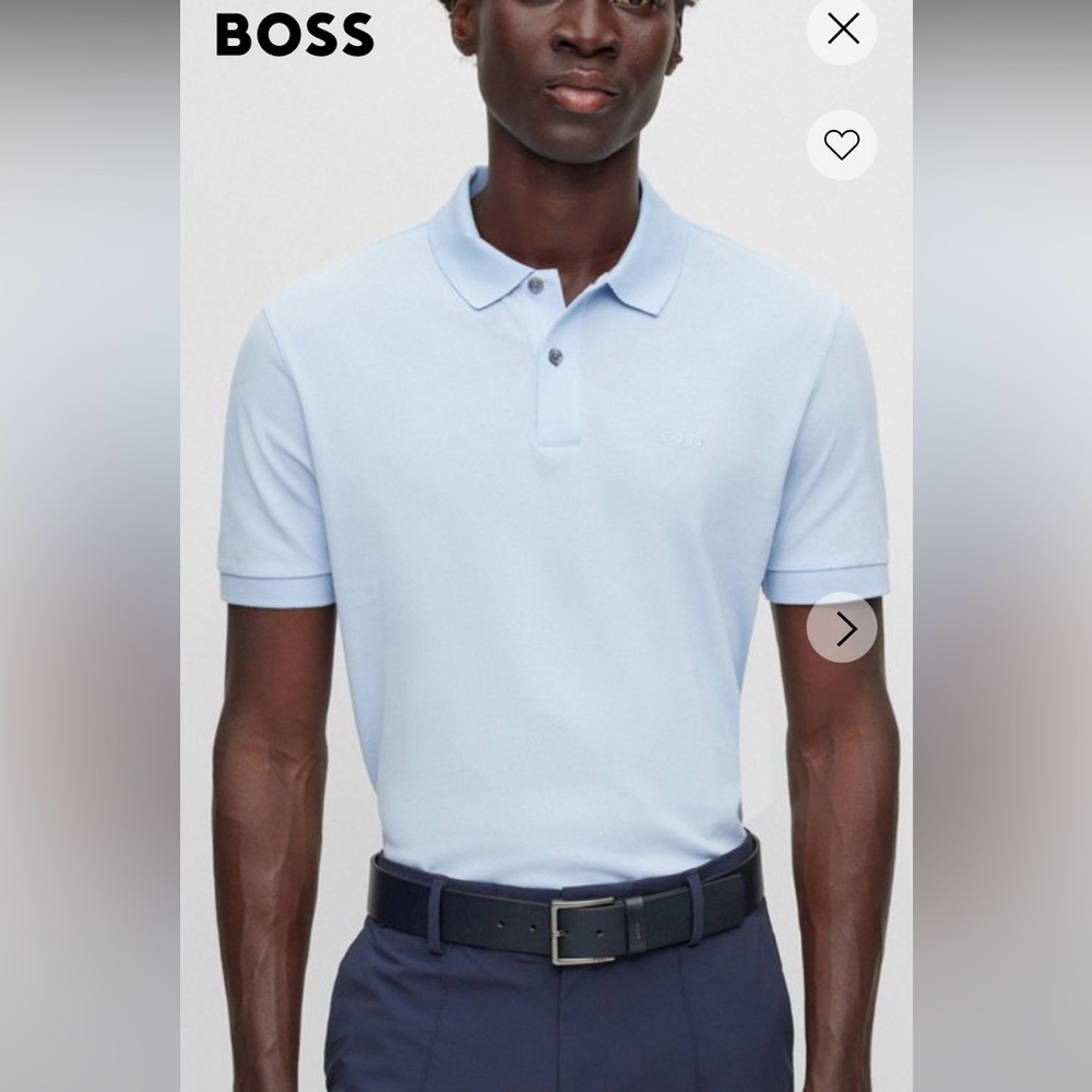 Hugo Boss Shortsleeve Blue Polo sz XXL